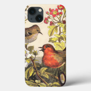 Funda Para iPhone 13 Primavera Robin Birds Red Birds