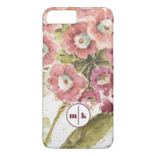Funda Para iPhone 8 Plus/7 Plus Primavera rosada del monograma el  