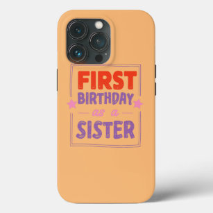 Funda Para iPhone 13 Pro Primer Cumpleaños De Una Hermana Con Humor Embaraz