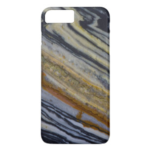 Funda Para iPhone 8 Plus/7 Plus Primer plano de una losa de jaspe estriado