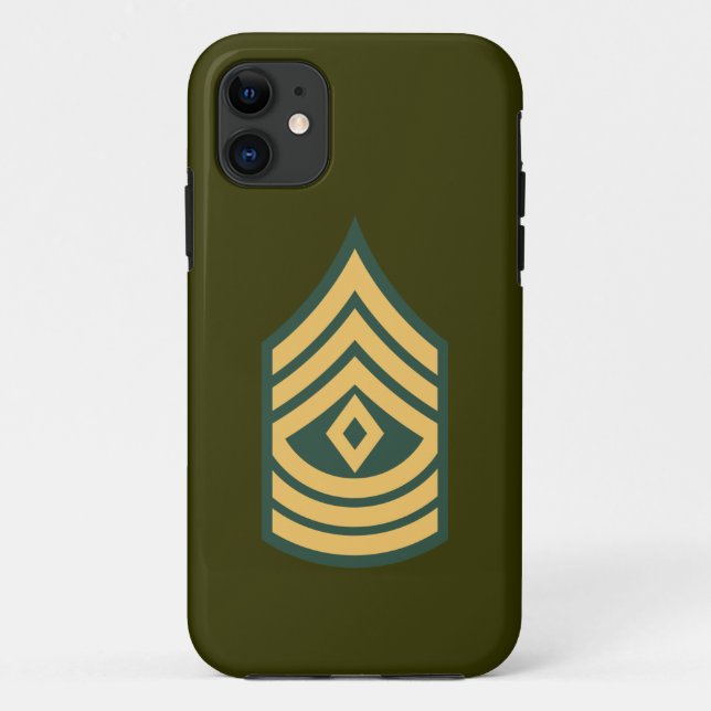 Funda De Case-Mate Para iPhone Primer Sargento del Ejército (Reverso)