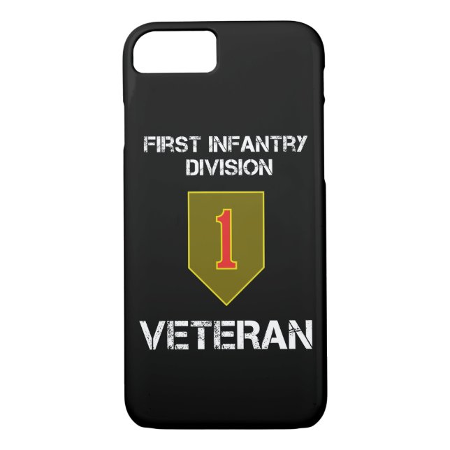 Funda De Case-Mate Para iPhone Primer veterano de la división de infantería (Reverso)
