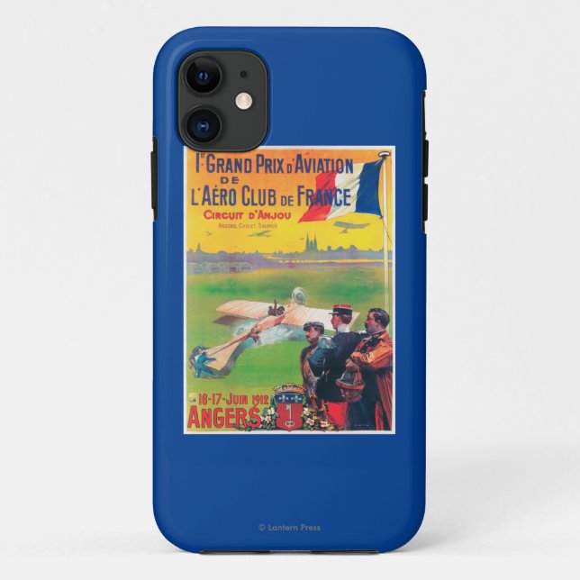Funda De Case-Mate Para iPhone Primera aviación Grand Prix (Reverso)