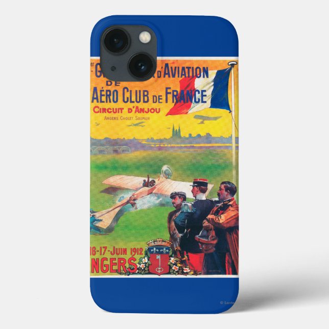 Funda De Case-Mate Para iPhone Primera aviación Grand Prix (Reverso)