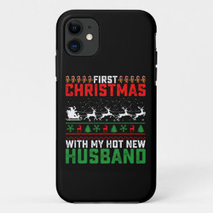 Funda Para iPhone 11 Primera Navidad con mi nuevo marido caliente