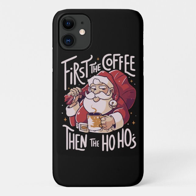 Funda De Case-Mate Para iPhone Primero el café luego la HOHO (Reverso)