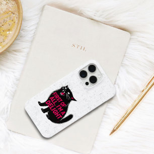 Funda Para iPhone 15 Pro Max Primero que nada soy un delicioso gato negro rugie