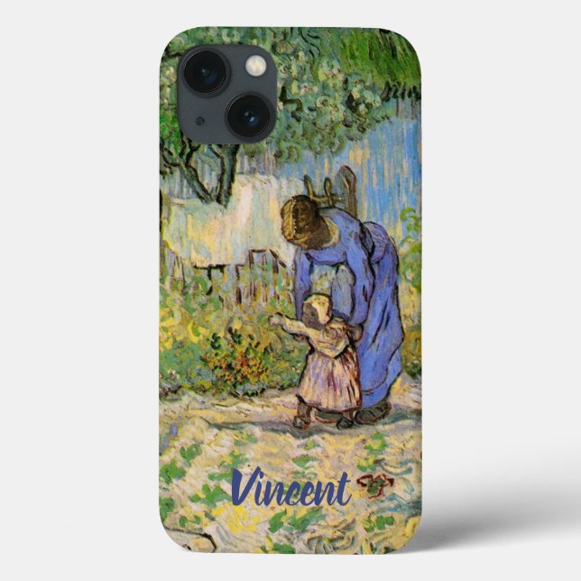 Funda De Case-Mate Para iPhone Primeros pasos (según Millet) de Vincent van Gogh (Reverso)