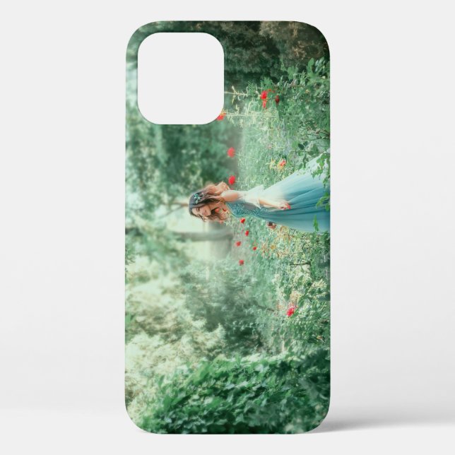 Funda De Case-Mate Para iPhone Princesa de Brunette: acuarela de bosque de hadas (Reverso )