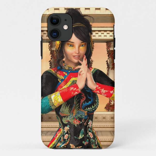 Funda De Case-Mate Para iPhone Princesa de China (Reverso)