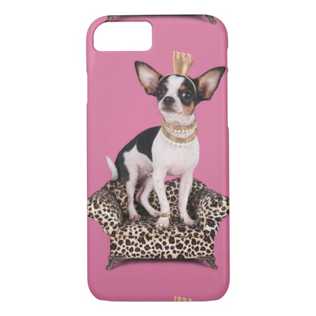 Funda De Case-Mate Para iPhone Princesa de la chihuahua (Reverso)