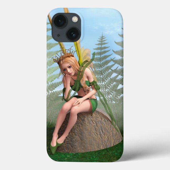 Funda De Case-Mate Para iPhone Princesa del bosque, Hada Mariposa (Reverso)