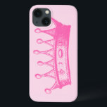 Funda Para iPhone 13 Princesa Magenta de fondo rosa<br><div class="desc">¡Ningún juego de disfraces está completo sin corona! Ayuda a tu hijo a recordar cuánta princesa es con esta copia magenta de Vision Studio. ¡Consigue el tuyo hoy!</div>