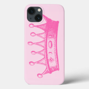 Funda Para iPhone 13 Princesa Magenta de fondo rosa