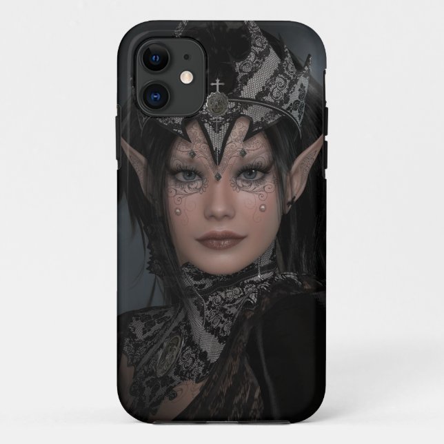 Funda De Case-Mate Para iPhone Princesa oscura de la luna (Reverso)