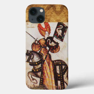 Funda Para iPhone 13 PRINCESA PENTHESILEA COMO MEDIEVAL KNIGHT Heraldic