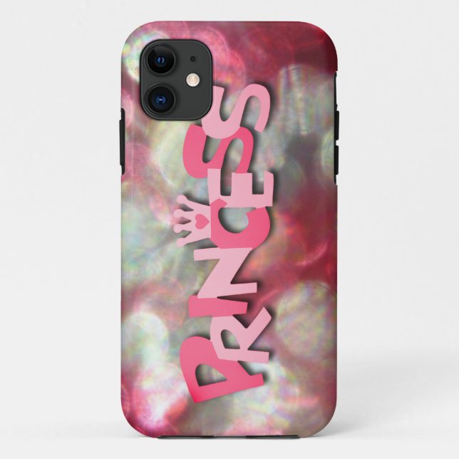 Funda De Case-Mate Para iPhone Princesa Rosa de Moda con Bokeh (Reverso)
