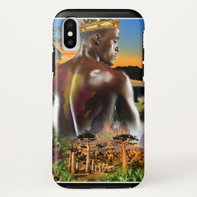 Funda De Case-Mate Para iPhone Príncipe Africano (Reverso)