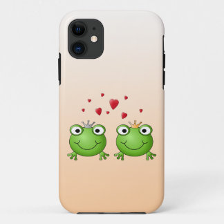 Funda Para iPhone 11 Príncipe de la rana y princesa de la rana, con los