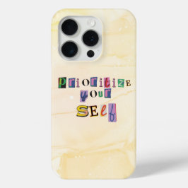 Funda Para iPhone 15 Pro Prioriza a ti mismo