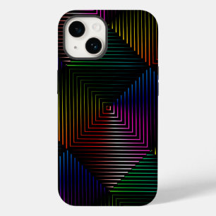 Funda Para iPhone 14 De Case-Mate Prisma arcoiris en negro