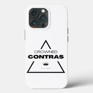 Funda Para iPhone 13 Pro Prisma blanco negro coronó a los contras iPhone 13