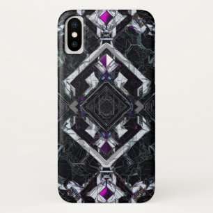 Funda Para iPhone X Prisma cuántico: Ignición Violeta de Núcleo