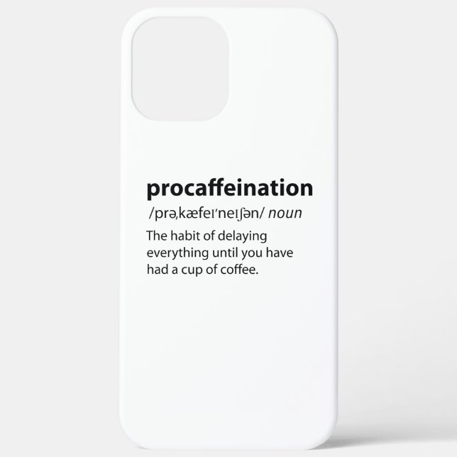Funda De Case-Mate Para iPhone Procaffeination Funny Dictionary Definition (Reverso )