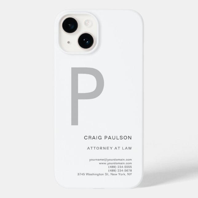 Funda De Case-Mate Para iPhone Procurador de monografías en Law Modern (Reverso )