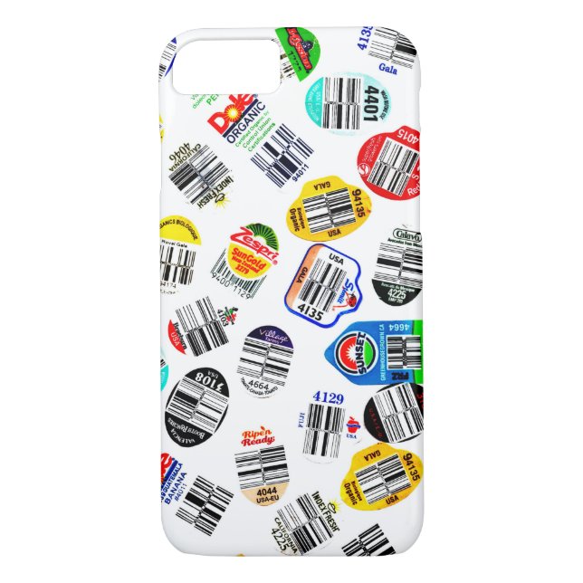 Funda De Case-Mate Para iPhone Producir Pegatinas de código de barras (Reverso)