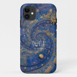 Funda Para iPhone 11 Producto: Espiral Zodiacal Celestial Personalizada