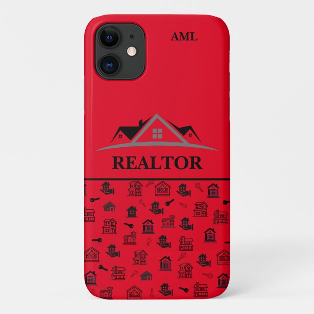 Funda De Case-Mate Para iPhone Profesional inmobiliario personalizado (Reverso)