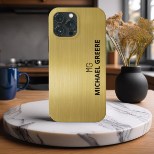 Funda Para iPhone 13 Pro Max Profesional Metálico Gold