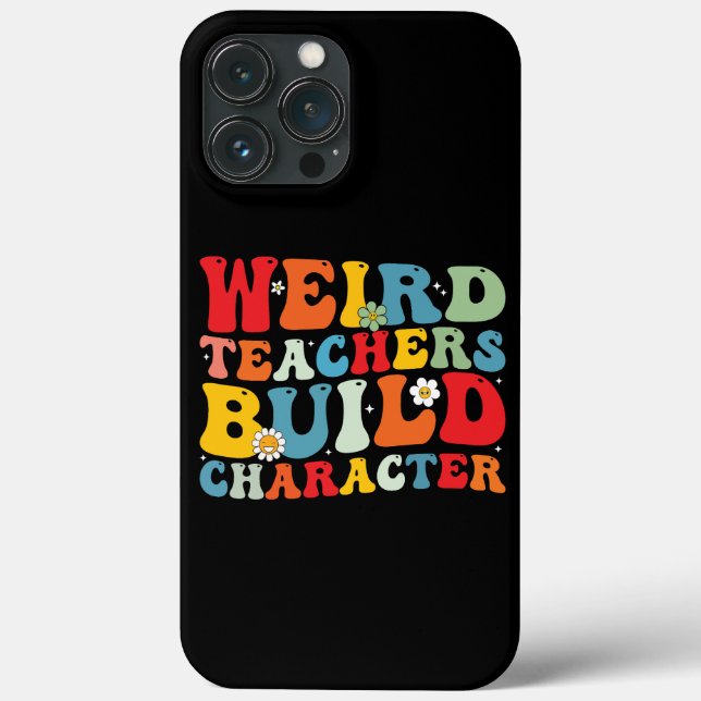 Funda De Case-Mate Para iPhone Profesor Raro Construye Carácter Profesor Groovy  (Reverso )