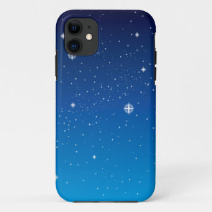 Funda Para iPhone 11 Profundo cielo nocturno estrellado azul