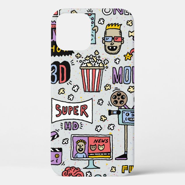Funda De Case-Mate Para iPhone Programas de TV, series y películas Divertidas cos (Reverso )