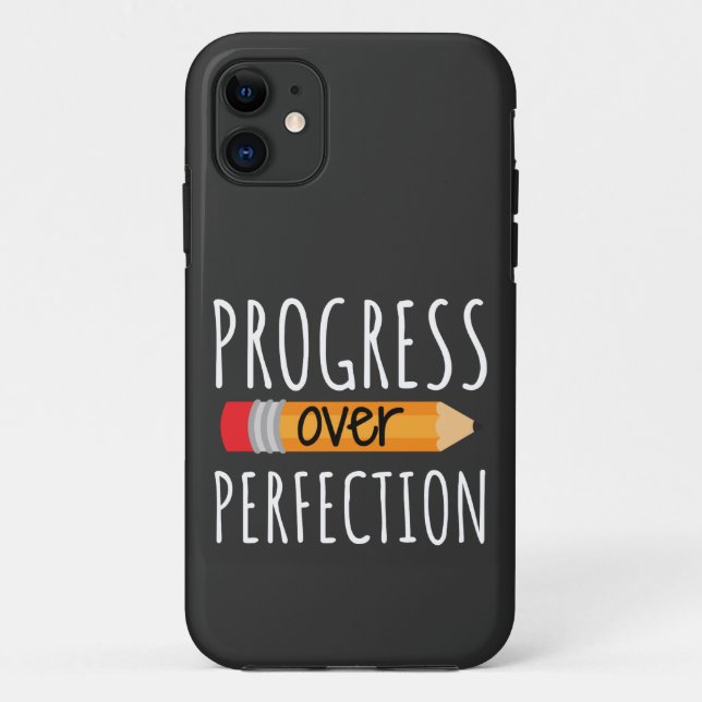 Funda De Case-Mate Para iPhone Progreso motivacional sobre percepción (Reverso)