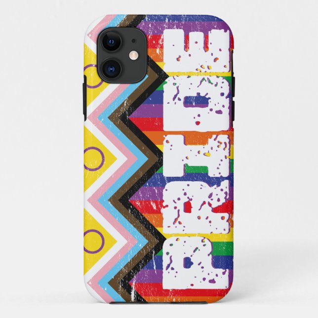 Funda De Case-Mate Para iPhone Progreso Orgullo LGBTQ (Reverso)