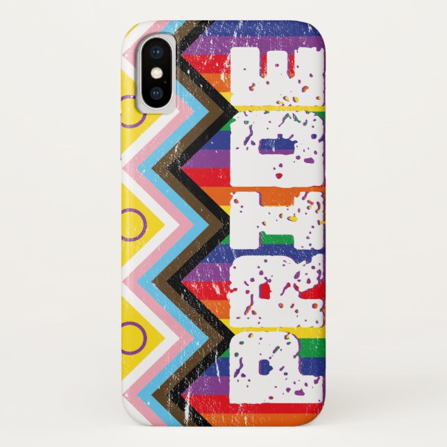 Funda De Case-Mate Para iPhone Progreso Orgullo LGBTQ (Reverso)