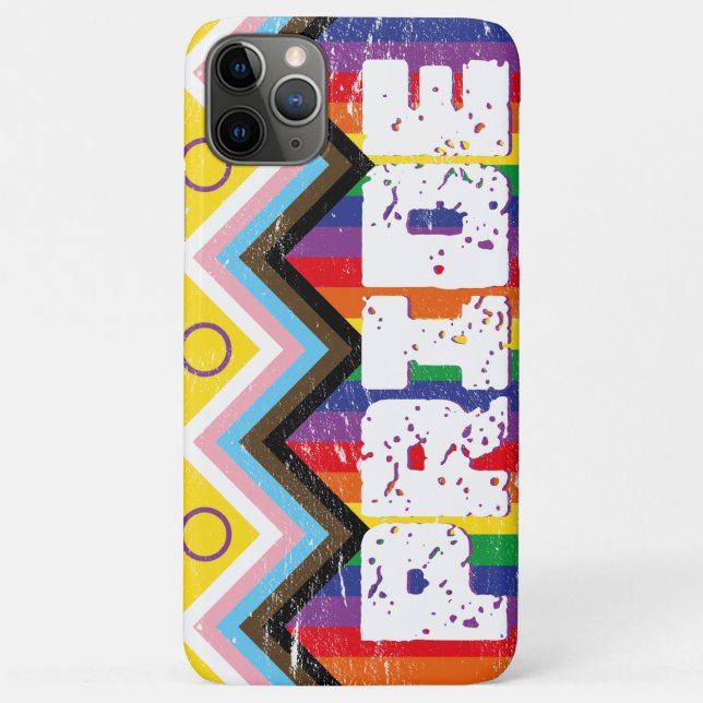 Funda De Case-Mate Para iPhone Progress Pride LGBTQ  (Reverso)