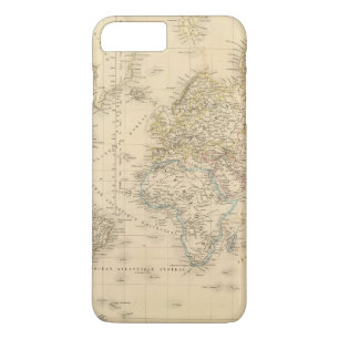 Funda Para iPhone 8 Plus/7 Plus Proj de Mercator de la tierra