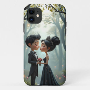 Funda Para iPhone 11 Promesas a la luz de la luna: un adorable momento