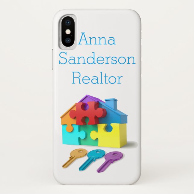 Funda De Case-Mate Para iPhone Propiedades inmobiliarias, agente inmobiliario, (Reverso)