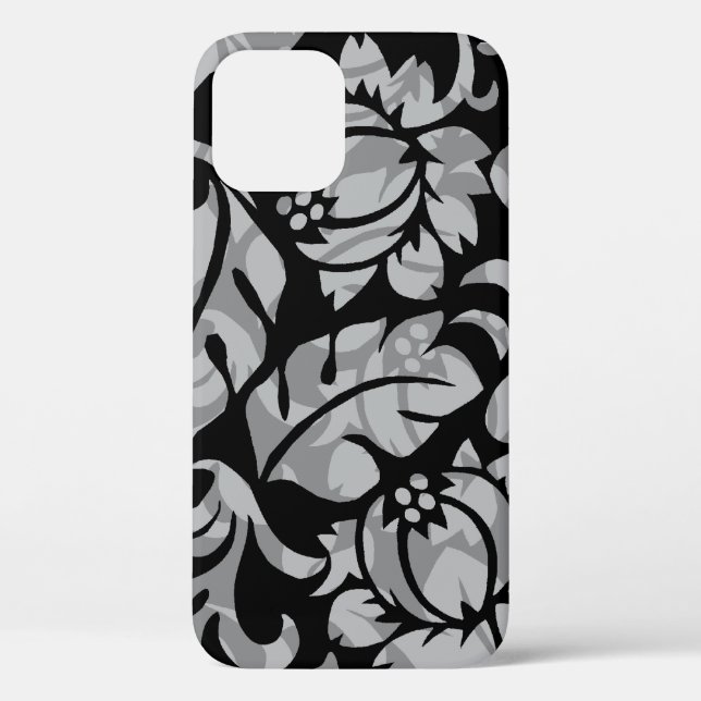 Funda De Case-Mate Para iPhone Protea Pareau Hawai Tropical Floral Black (Reverso )