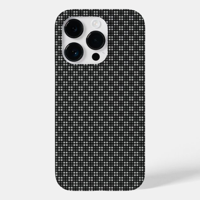 Funda De Case-Mate Para iPhone Protector de iPhone negro micro controlado (Reverso )