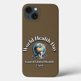 Funda Para iPhone 13 Proteger la salud global. Día Mundial de la Salud.