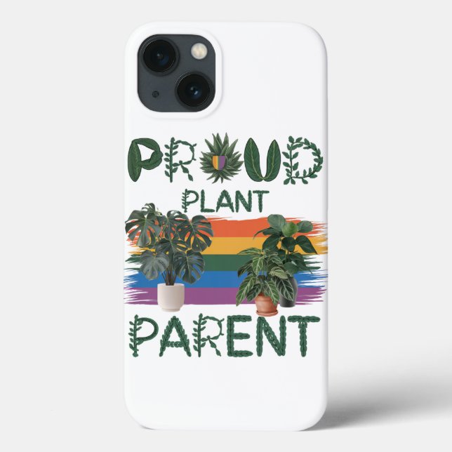 Funda De Case-Mate Para iPhone Proud Plant Parent - caso de iphone LGBTQ+ (Reverso)