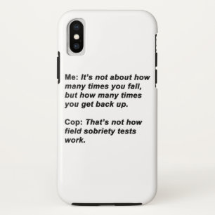 Funda Para iPhone X Prueba de Sobriedad