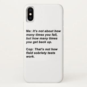 Funda Para iPhone X Prueba de Sobriedad