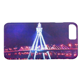 Funda Para iPhone 8/7 🌌 🌉 🌙 Psicodelia Paisaje Nocturno Fabuloso